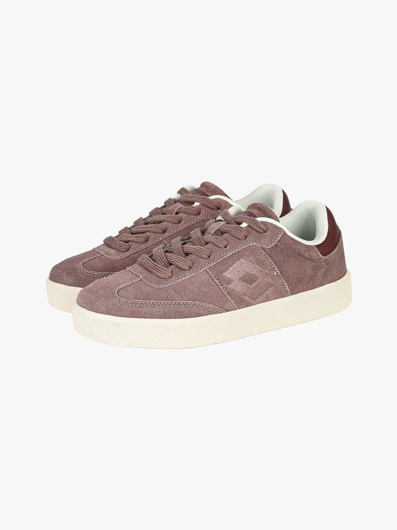 Sneakers basse da donna in ecopelle scamosciata - viola