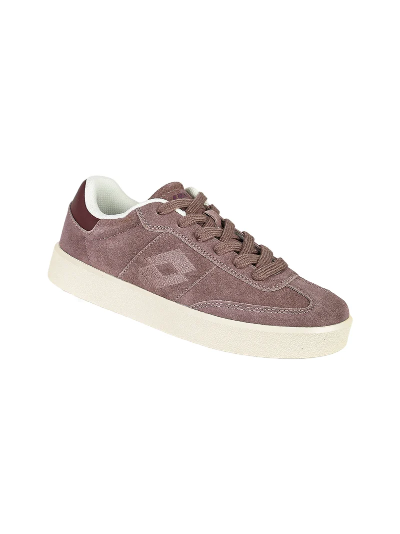 Sneakers basse da donna in ecopelle scamosciata - viola