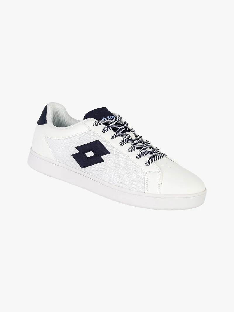 Sneakers basse da uomo con logo - bianco