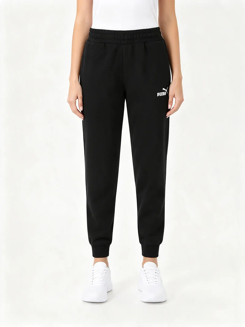 Pantaloni tuta da donna con interno felpato - nero