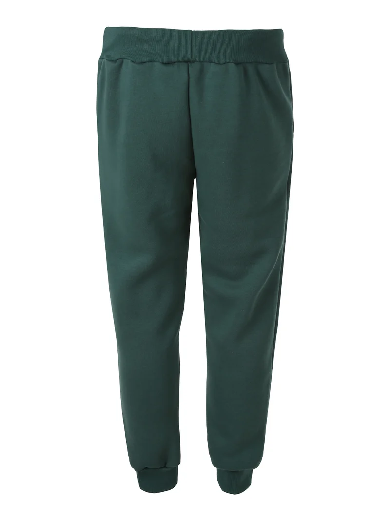 Pantaloni sportivi da uomo con interno felpato e coulisse - verde
