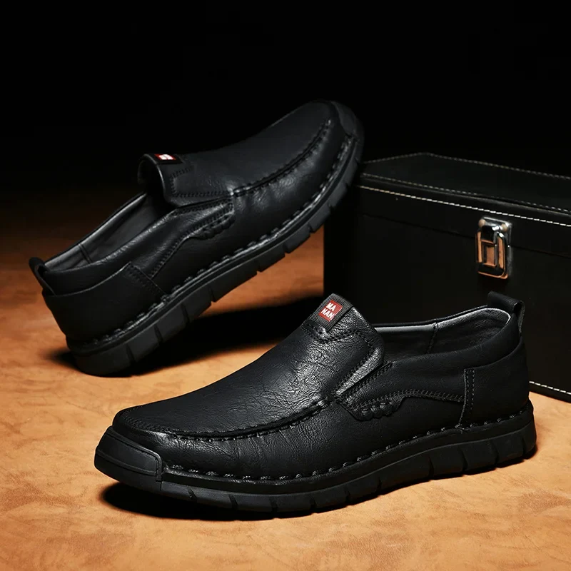 Elegant Leather Slip-On Shoes