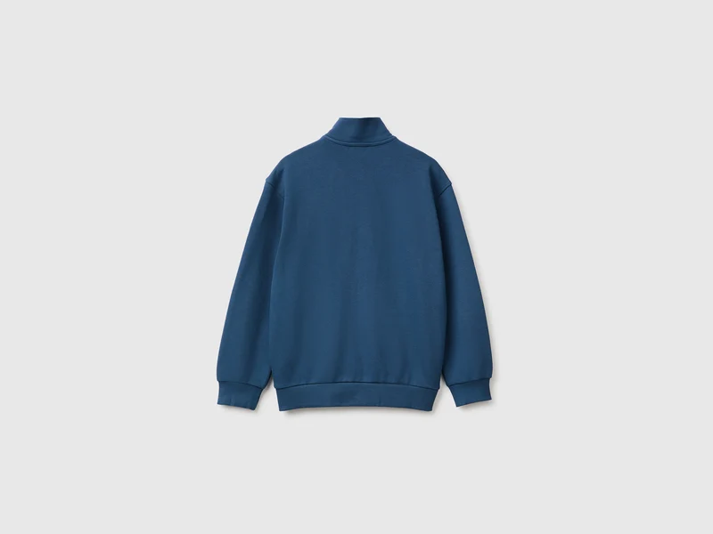 Sweatshirt mit Reißverschluss aus 100 % Baumwolle