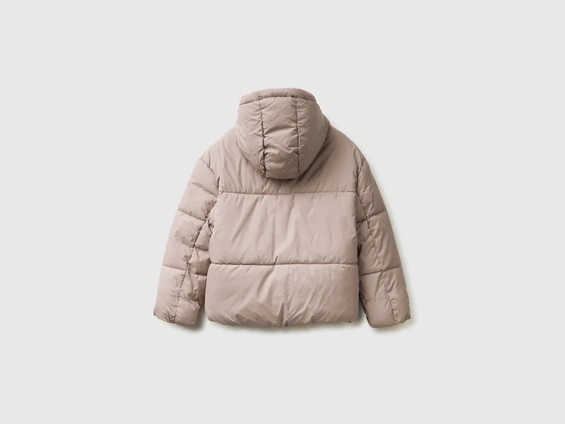 Wattierte Jacke mit Kapuze