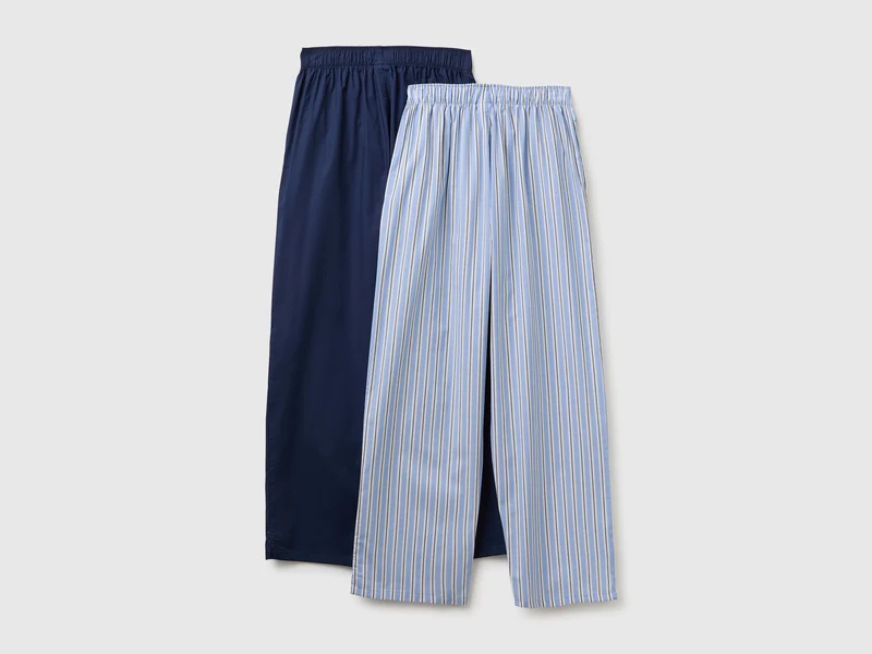 Zwei Pyjamahosen aus 100 % Baumwolle