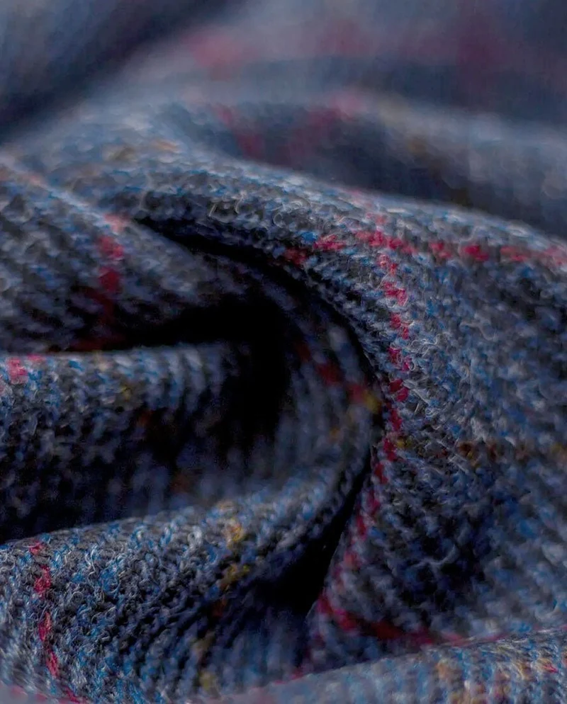 Harris Tweed Sakko "London" in scottish blue
