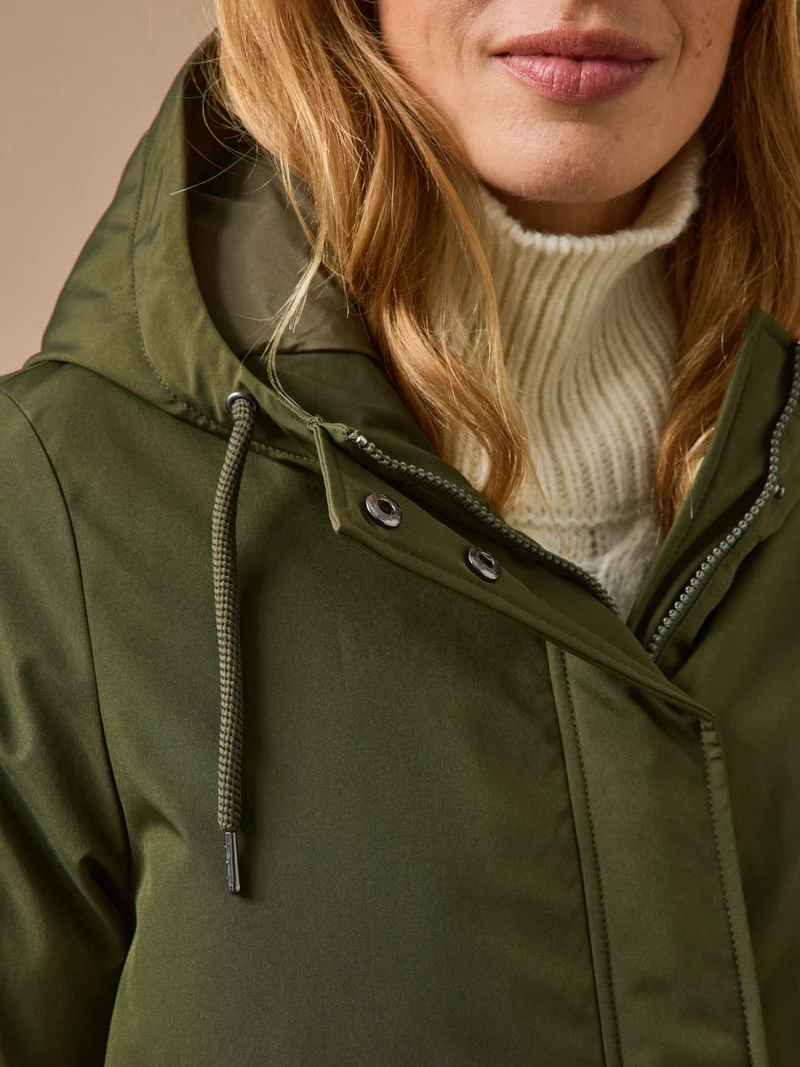 Langer, wattierter Damen-Parka