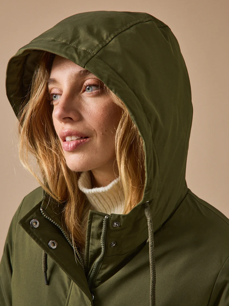 Langer, wattierter Damen-Parka