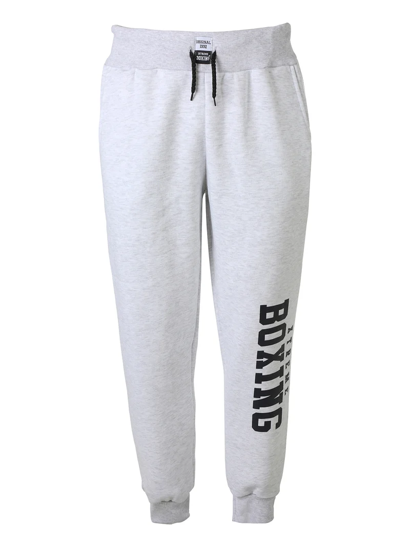 Pantaloni sportivi da uomo con interno felpato e coulisse - grigio