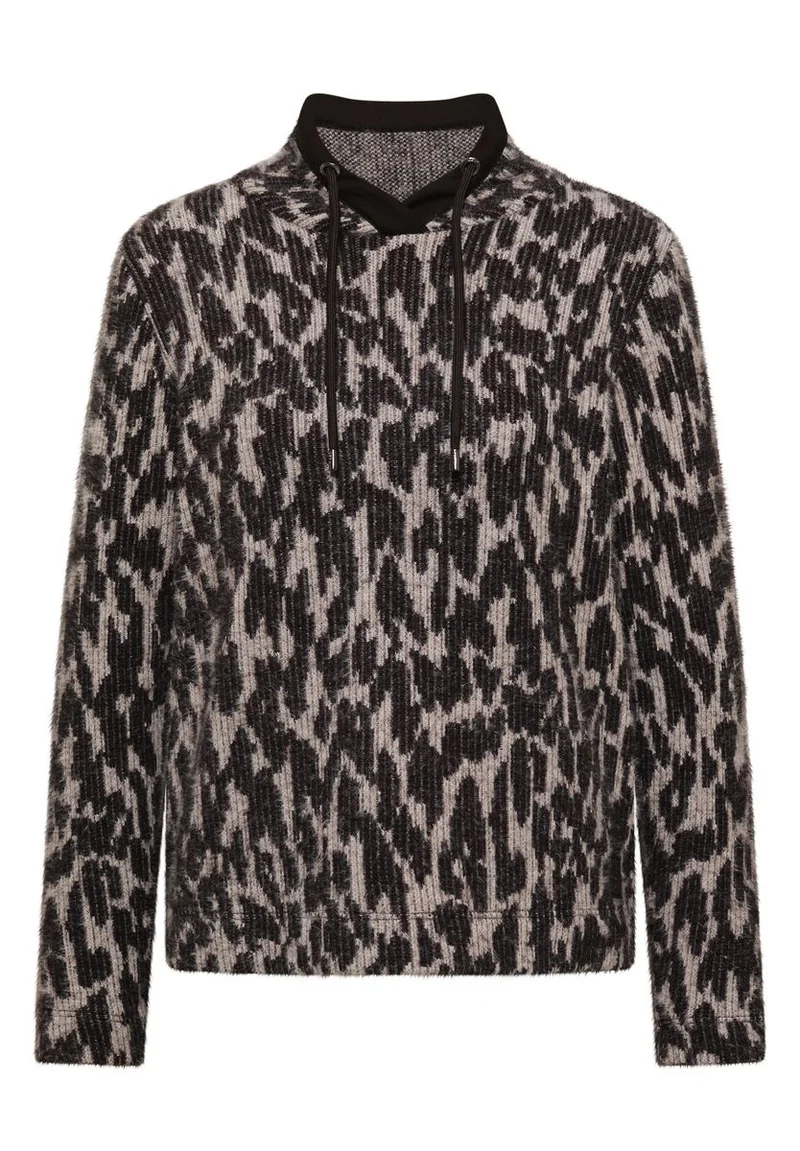 Langarm Shirt mit Fake-Kapuze