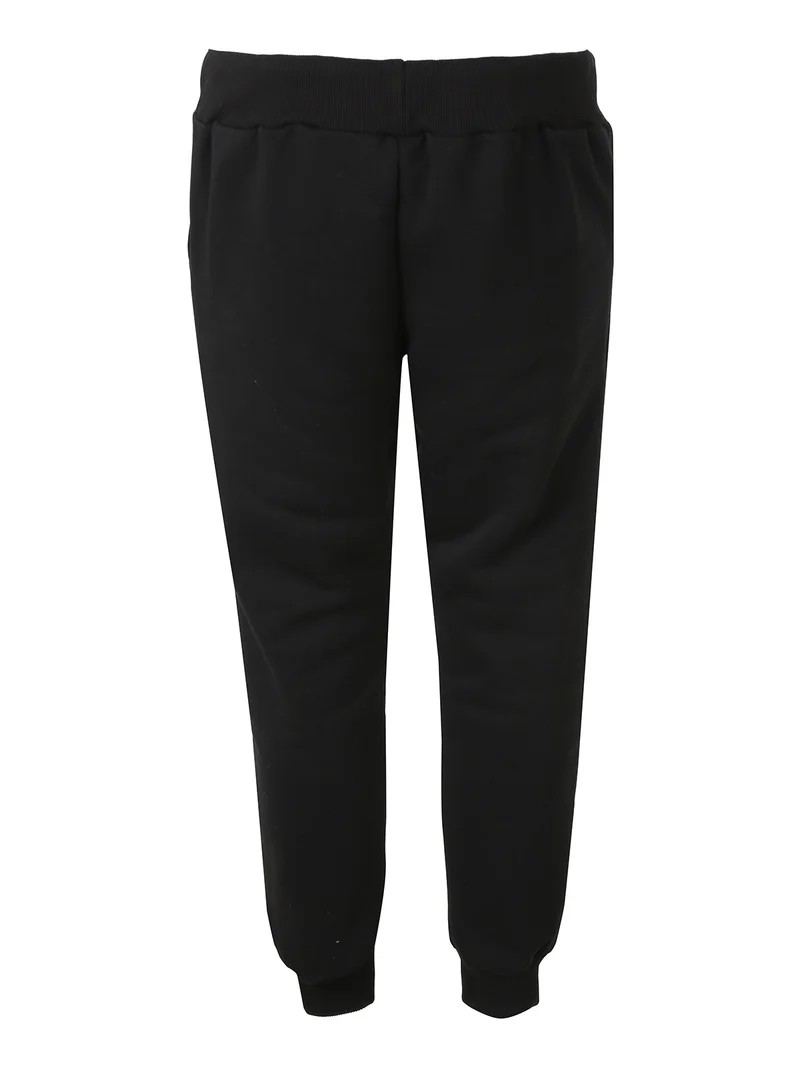 Pantaloni sportivi da uomo con coulisse e interno felpato - nero