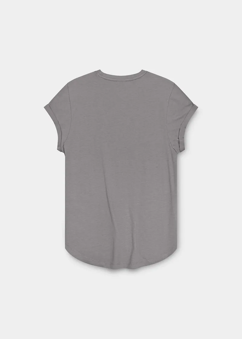 BAVARIAN CAPS PUMUCKL BLUMENSTRAUSS T-Shirt Damen Grau
