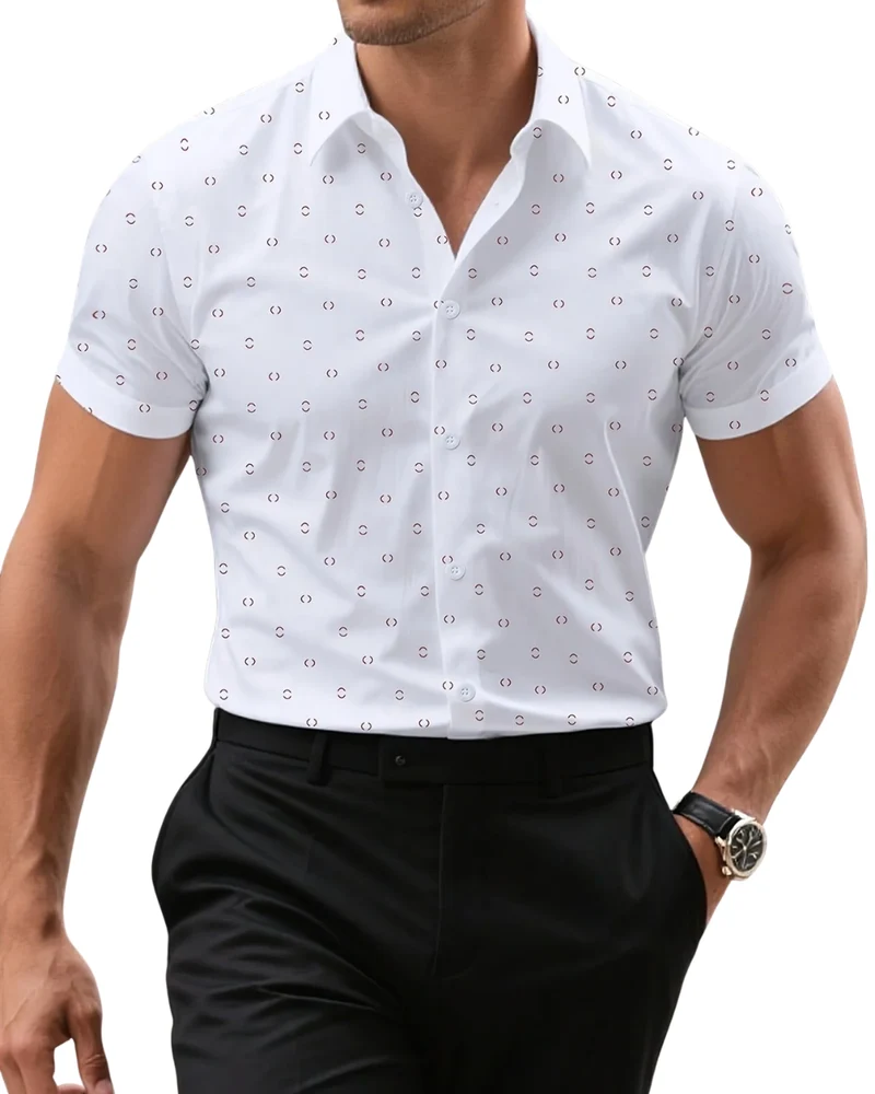 Elegant Short-Sleeved Shirt