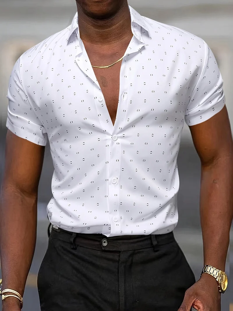 Elegant Short-Sleeved Shirt