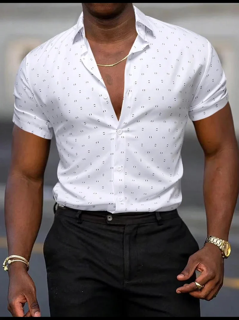 Elegant Short-Sleeved Shirt