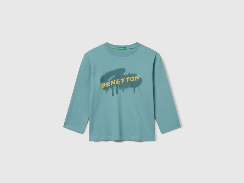 T-Shirt mit Logo-Print