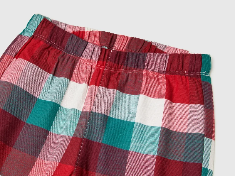 Flanellpyjama mit Tartanmuster