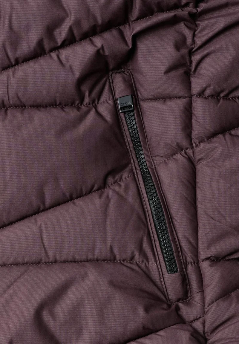 Steppjacke mit Kapuze und Zipper