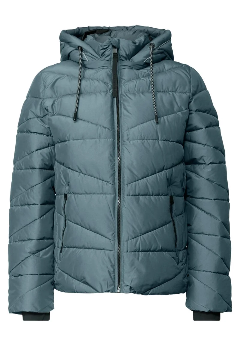 Steppjacke mit Kapuze und Zipper
