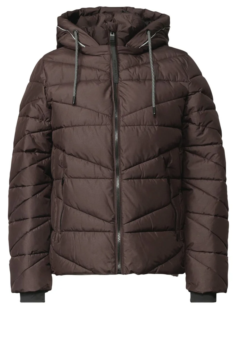 Steppjacke mit Kapuze und Zipper