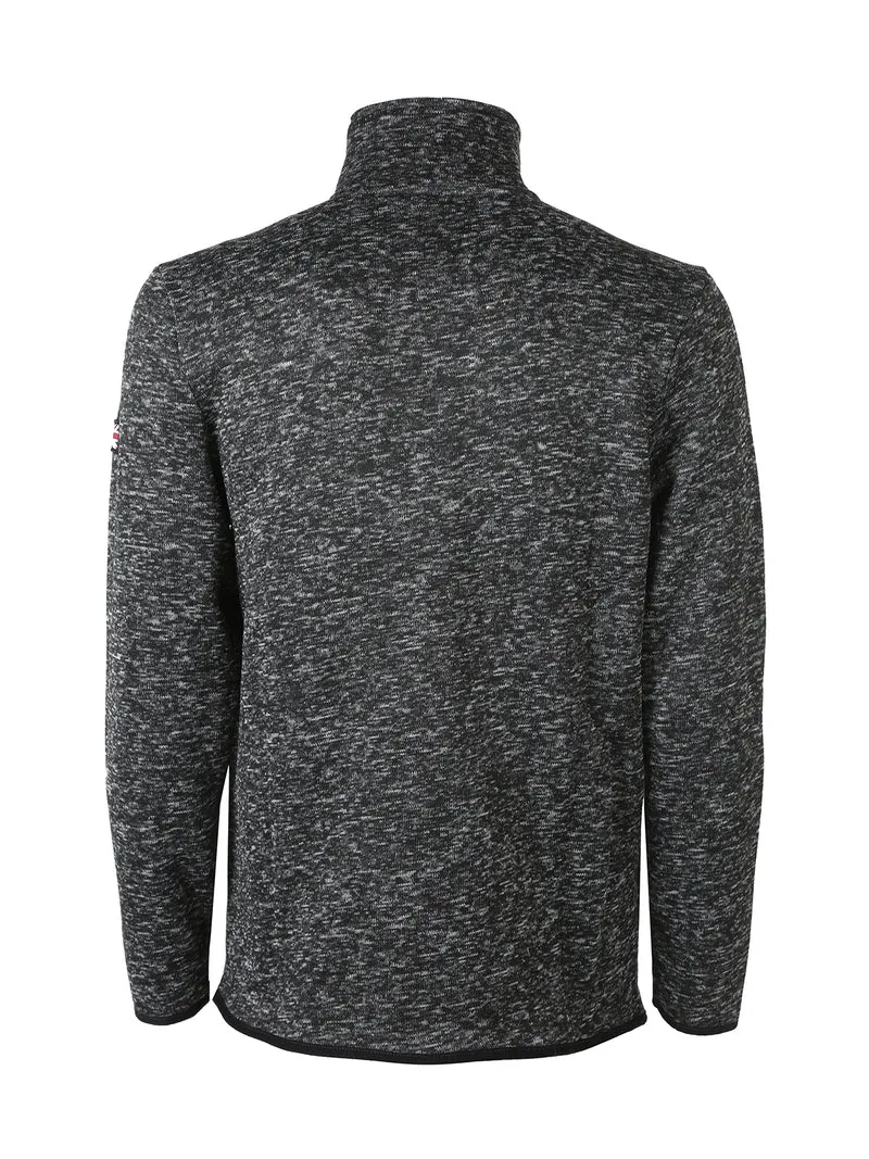 Felpa pesante da uomo con zip - antracite