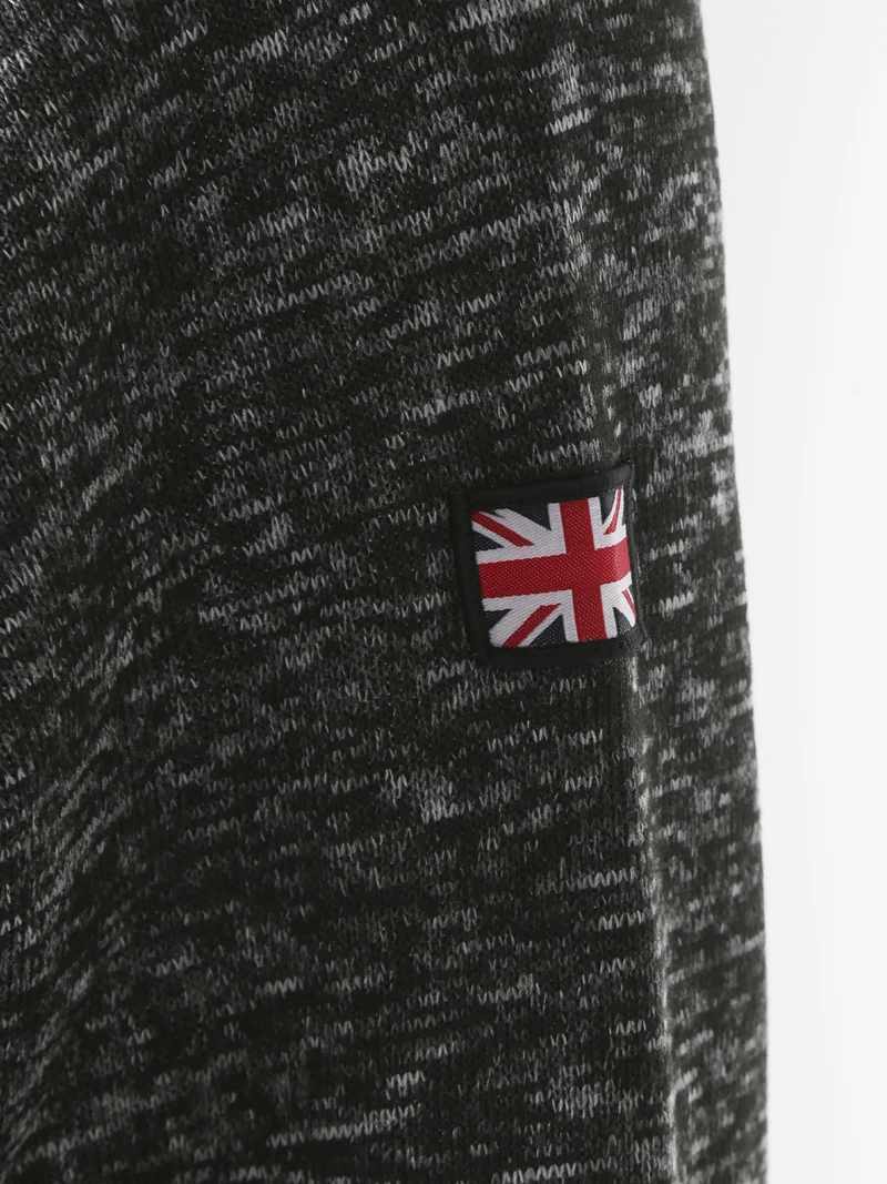 Felpa pesante da uomo con zip - antracite