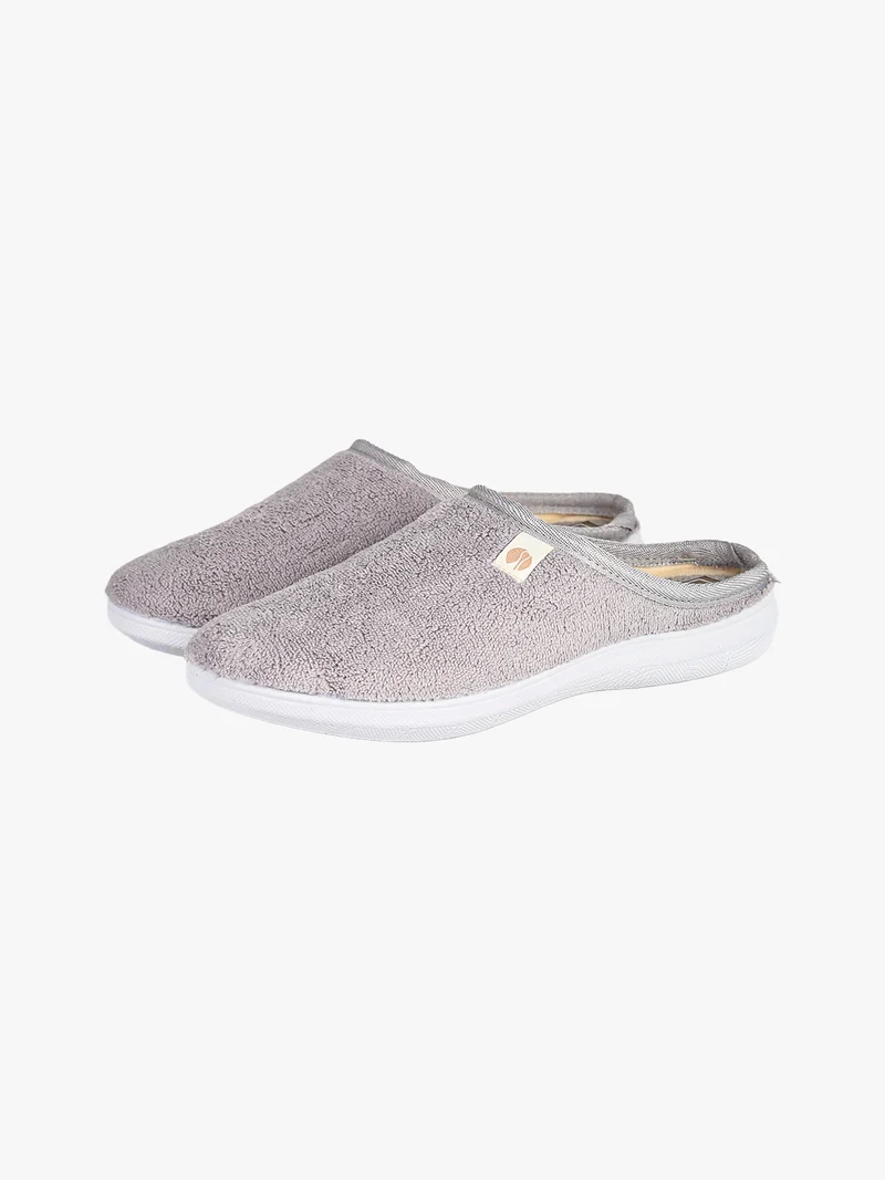Pantofole donna in spugna - grigio