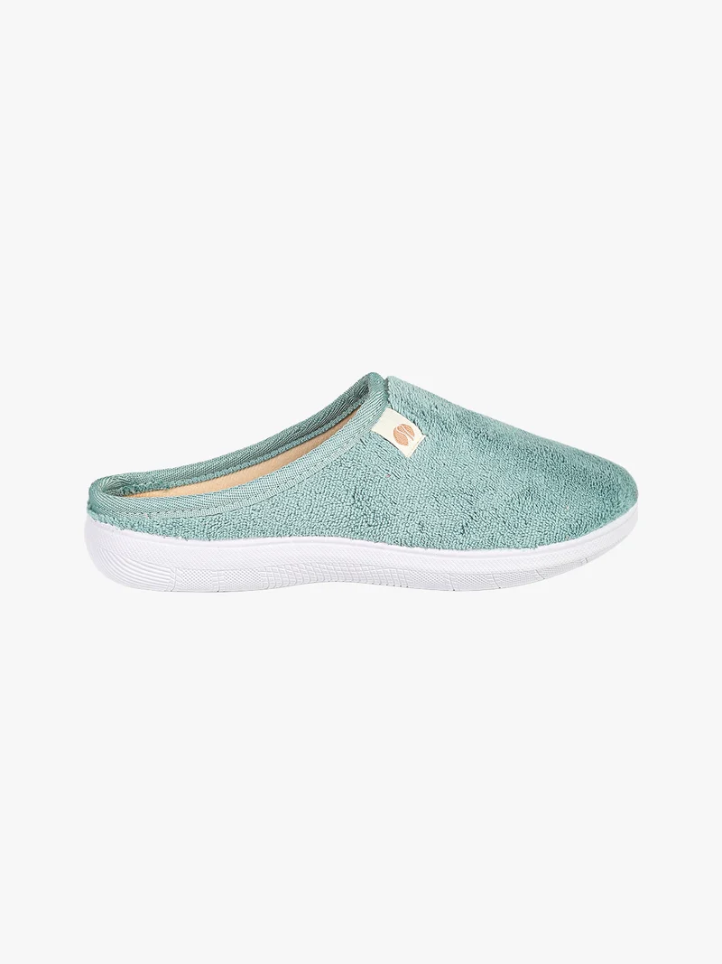 Pantofole donna in spugna - acqua marina