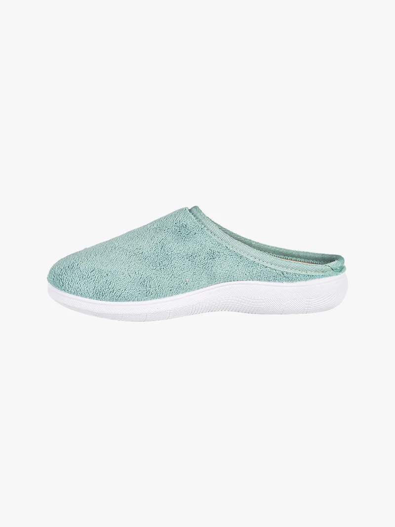 Pantofole donna in spugna - acqua marina