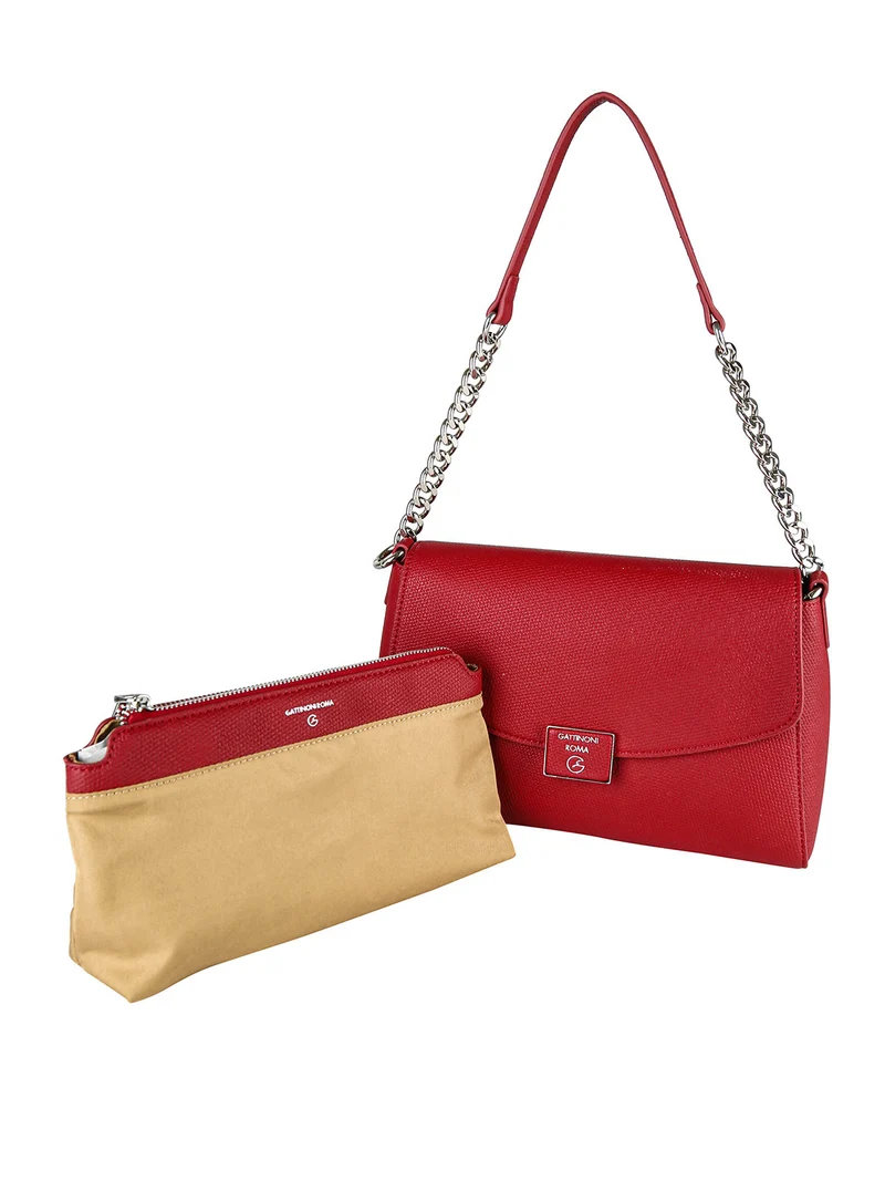 Borsetta donna con catena - rosso