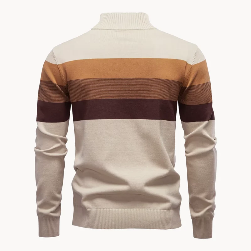 Elegant Cotton Zip Sweater