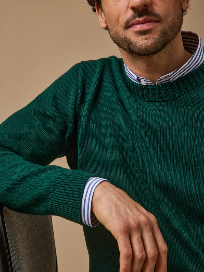 Herrenpullover aus Merinowolle: Cyrillus X Les 3 Tricoteurs