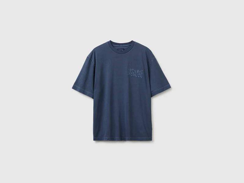 Kurzärmeliges T-Shirt mit Vintage-Effekt