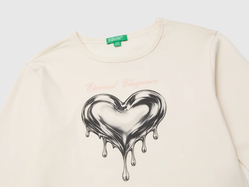 T-Shirt aus 100% Bio-Baumwolle mit Aufdruck