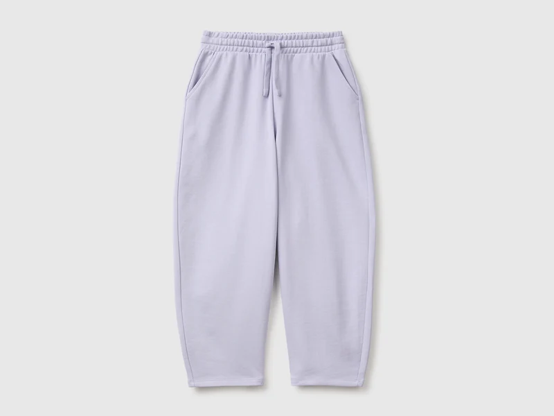 Jogginghose aus Fleece mit zylinderförmiger Passform