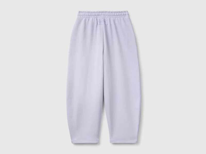 Jogginghose aus Fleece mit zylinderförmiger Passform