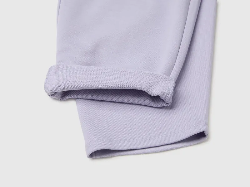 Jogginghose aus Fleece mit zylinderförmiger Passform