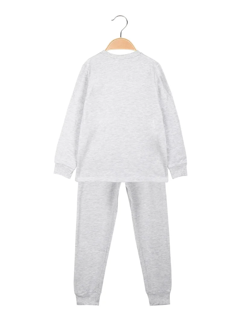 Pigiama lungo da bambina Minnie - grigio