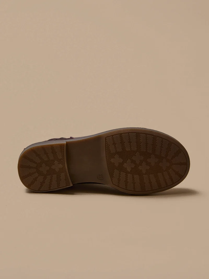 Mädchen-Boots mit Lederflechtung