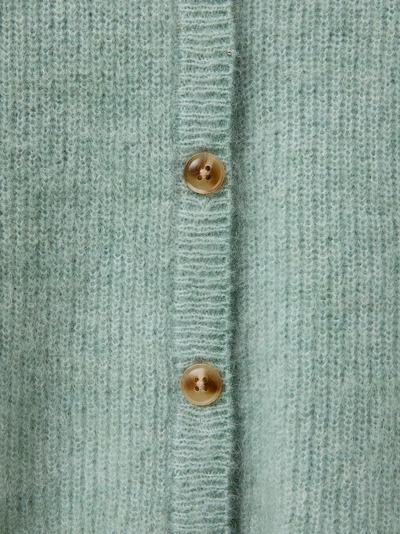 Mädchen-Cardigan mit Wolle und Mohair