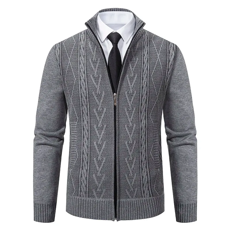 Elegant Men's Business Cardigan