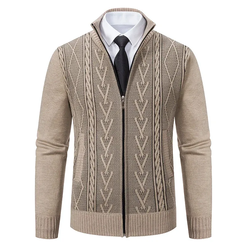 Elegant Men's Business Cardigan