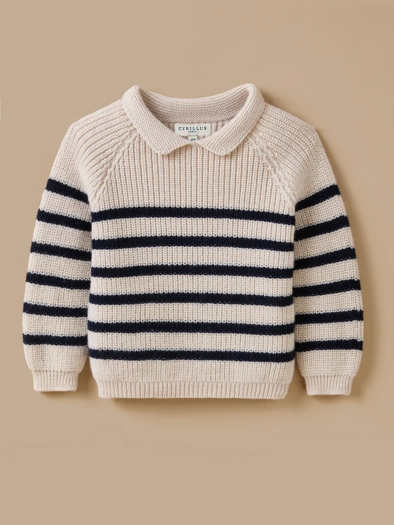 Babypullover aus Merinowolle – Cyrillus X Les 3 Tricoteurs