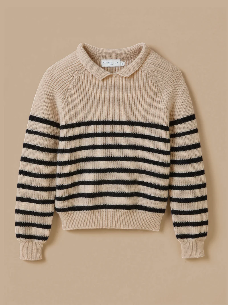 Mädchenpullover aus Merinowolle – Cyrillus X Les 3 Tricoteurs