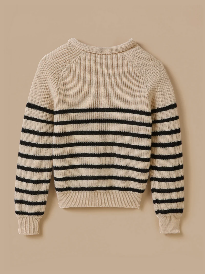 Mädchenpullover aus Merinowolle – Cyrillus X Les 3 Tricoteurs