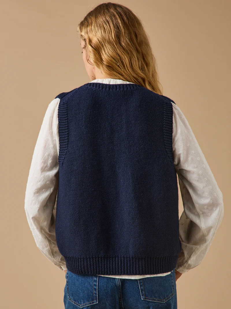 Damen-Cardigan aus Merinowolle – Cyrillus X Les 3 Tricoteurs