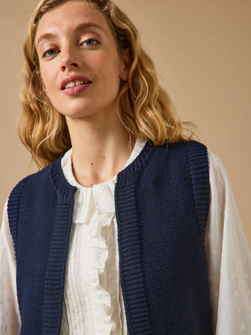 Damen-Cardigan aus Merinowolle – Cyrillus X Les 3 Tricoteurs