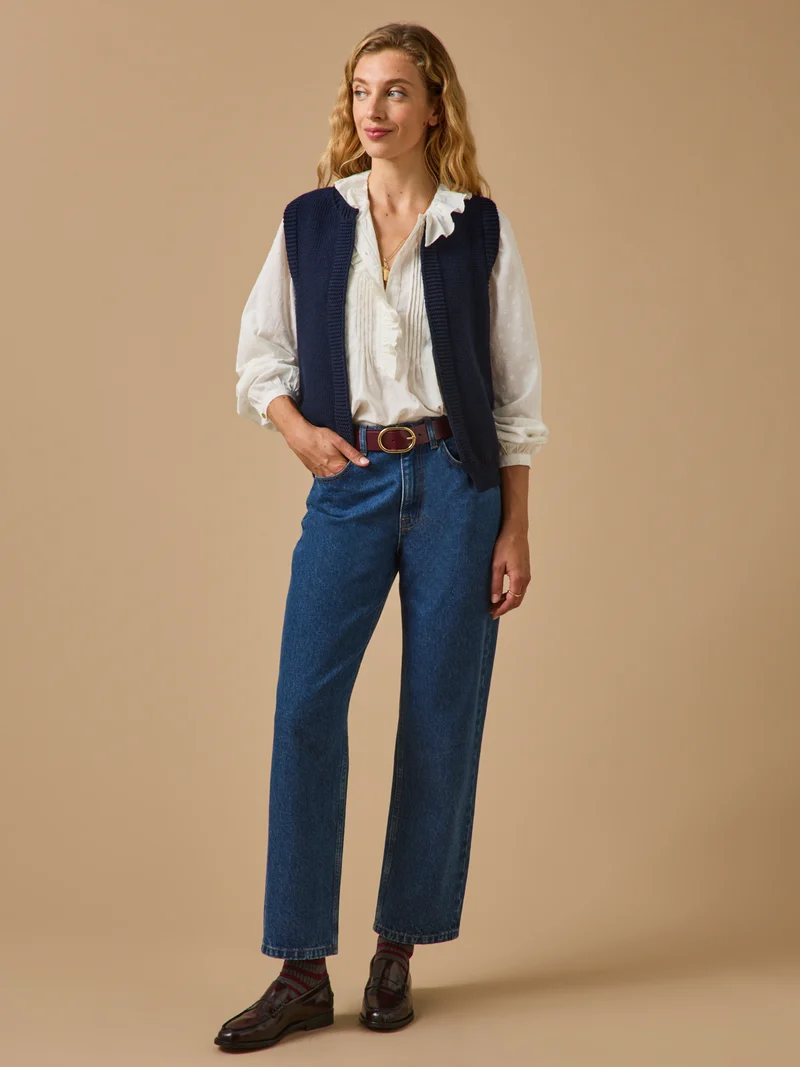 Damen-Cardigan aus Merinowolle – Cyrillus X Les 3 Tricoteurs