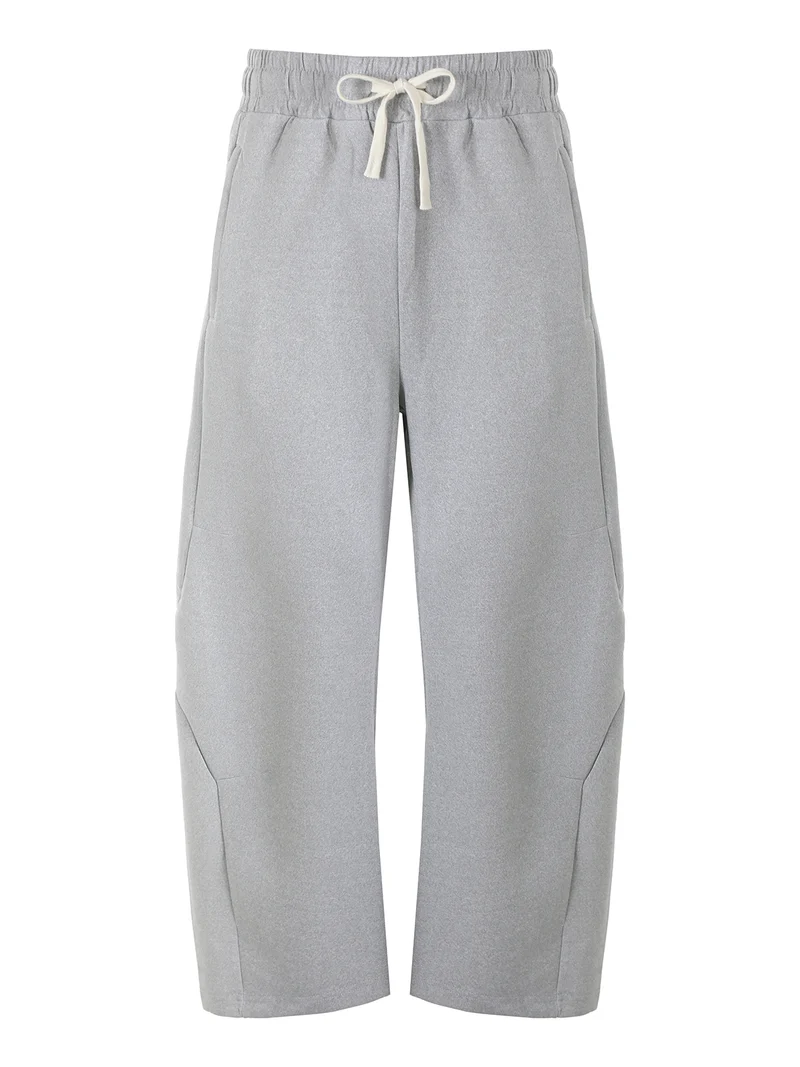 Pantaloni da uomo modello balloon con coulisse - grigio