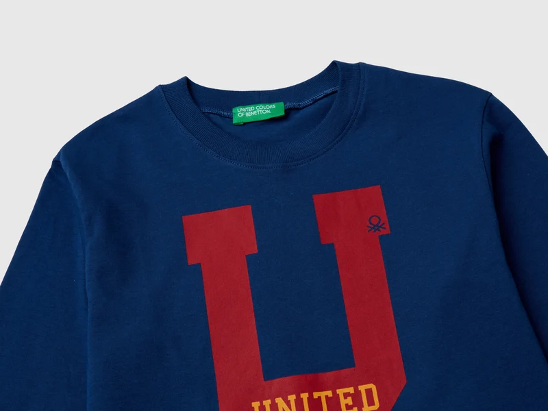 T-Shirt mit Druck, aus Baumwolle
